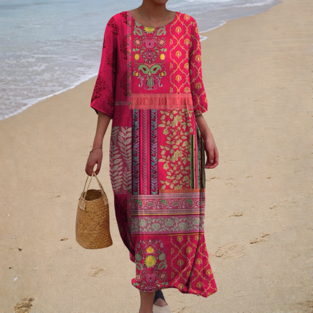 Abito lungo fluido chic e confortevole