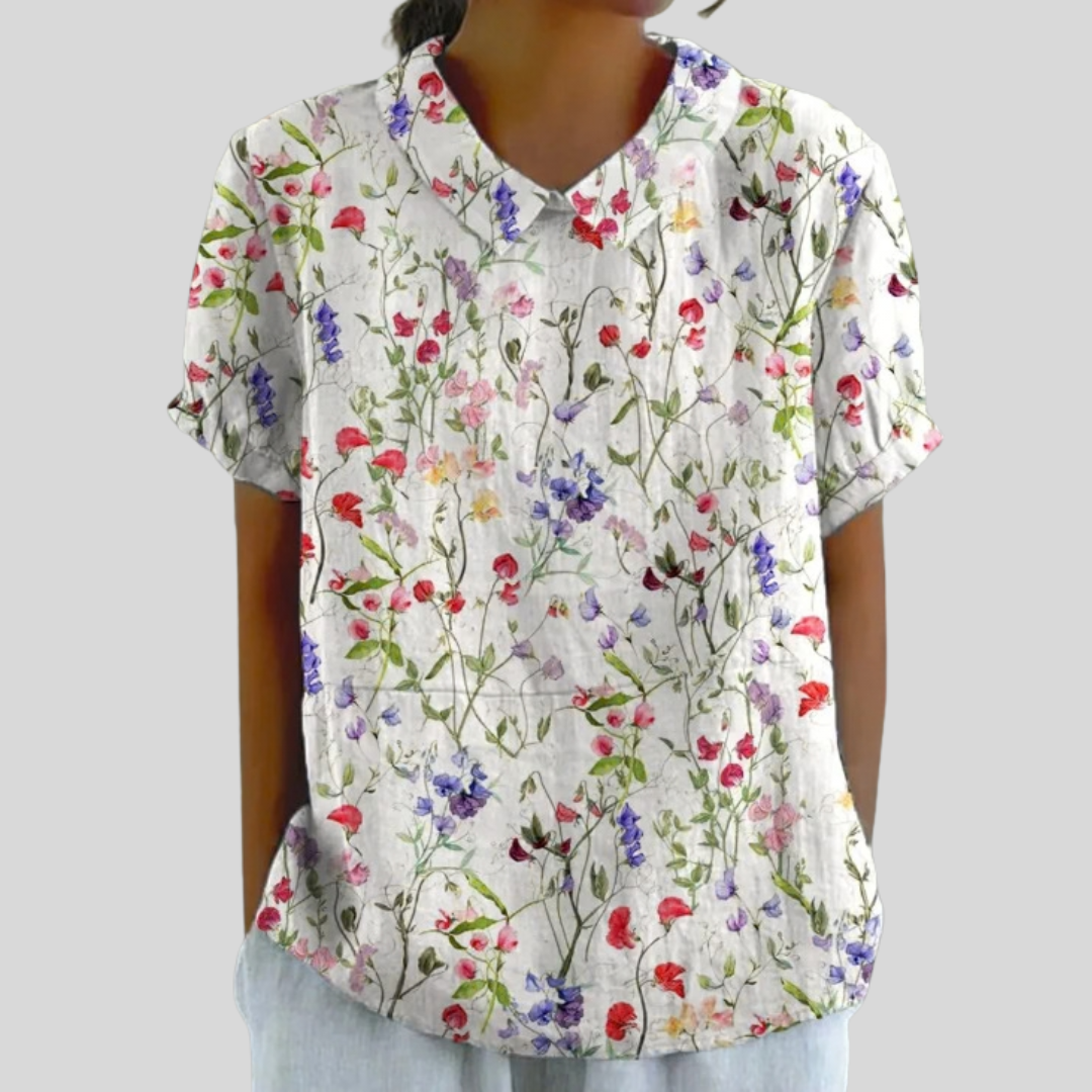 Top Floreale Confortevole ed Elegante