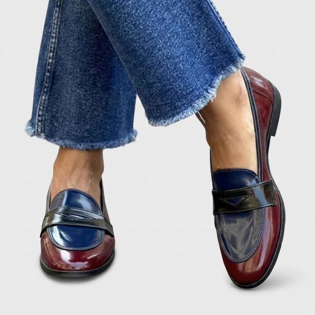 Claudia™ | Mocassini a Contrasto